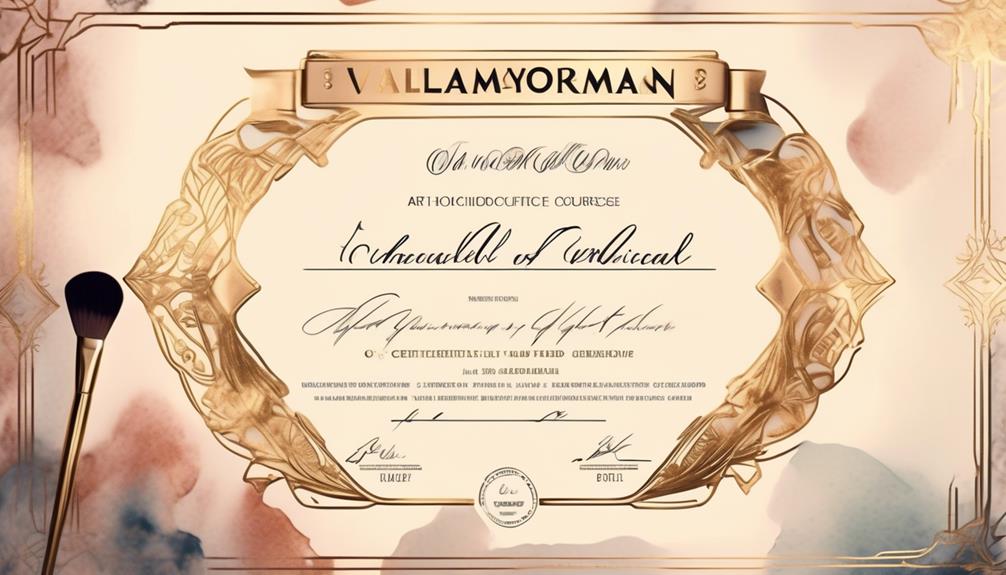 Makeup Course Certificate